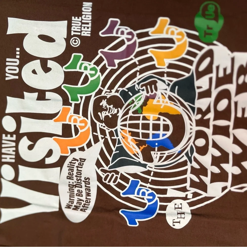 Sz various True Religion Men's Distorted Print Graphic Tee